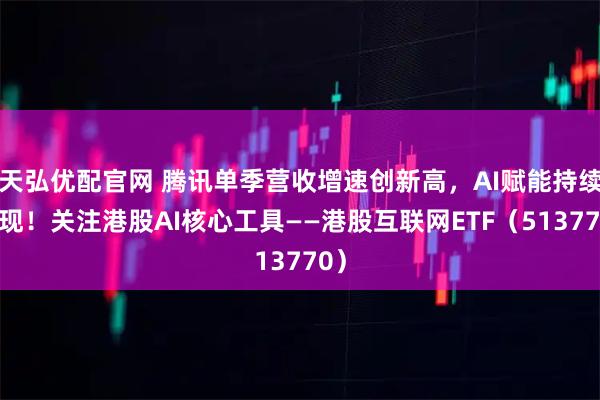 天弘优配官网 腾讯单季营收增速创新高，AI赋能持续兑现！关注港股AI核心工具——港股互联网ETF（513770）